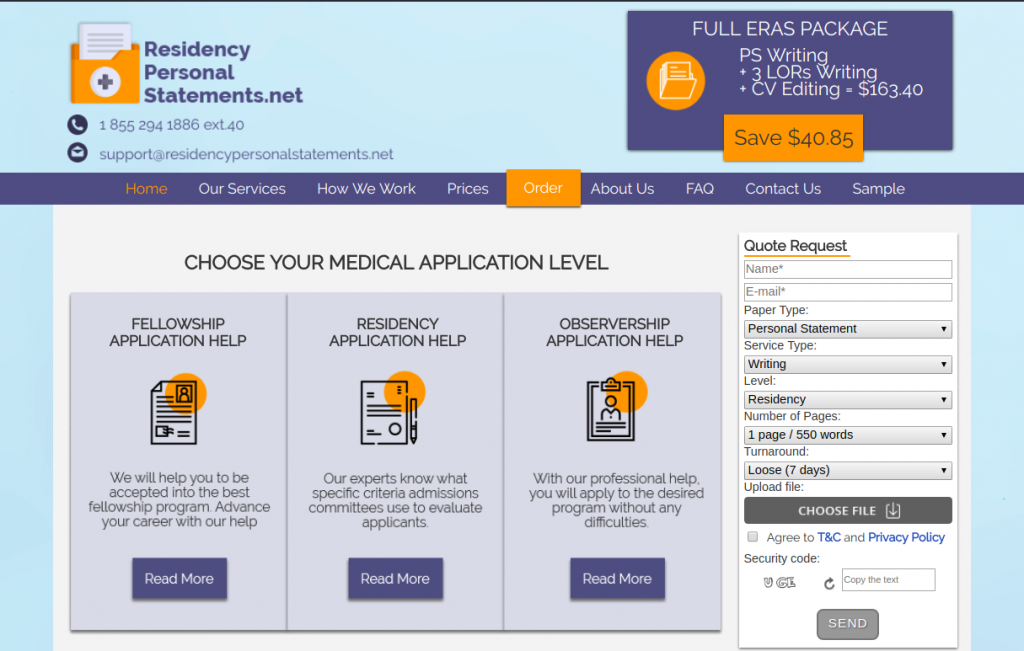 best residency personal statement writing services