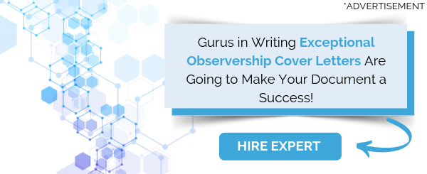cover letter for observership writing assistance